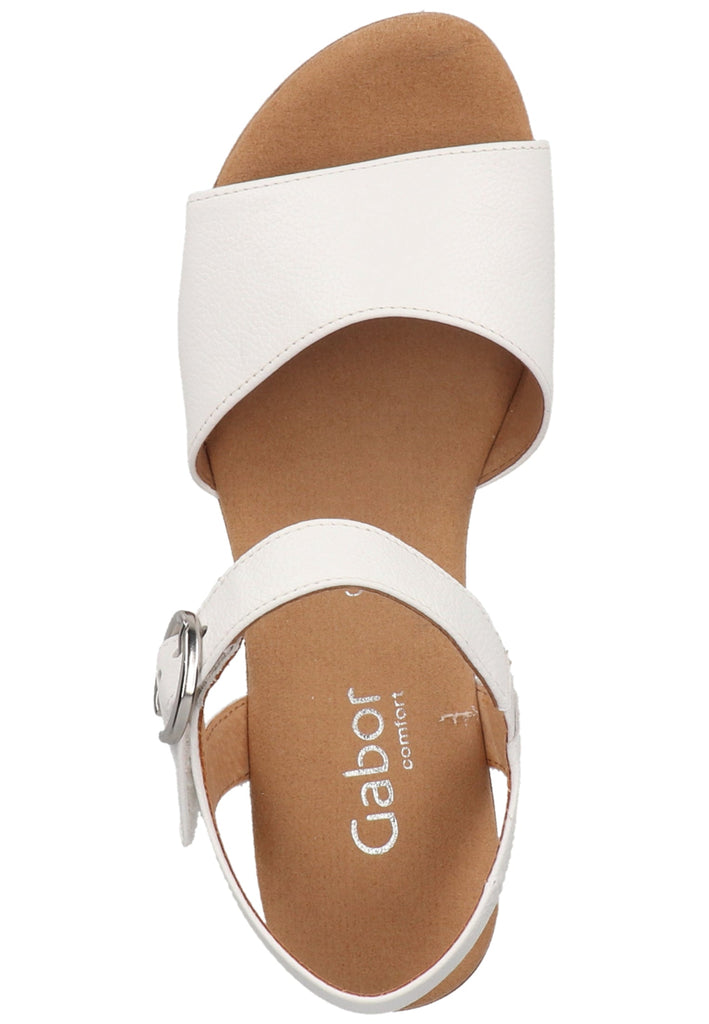 Gabor Sandalen Leder Weiß - surf4shoes