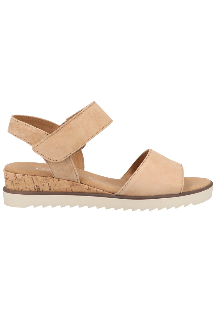 Gabor Sandalen Veloursleder Caramel - surf4shoes