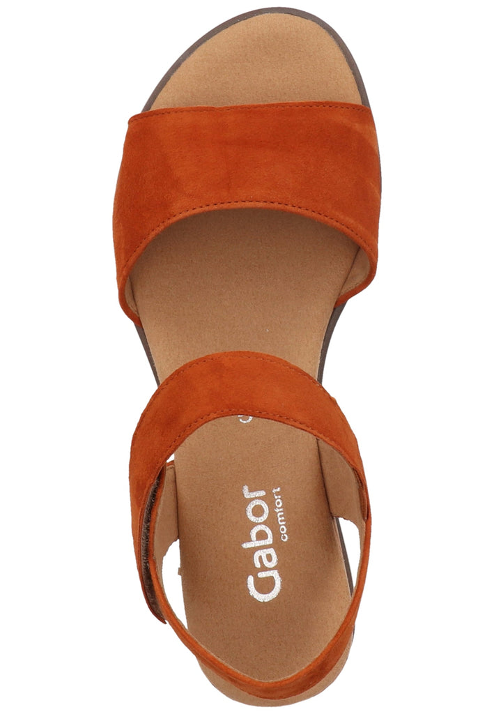 Gabor Sandalen Veloursleder Rost - surf4shoes