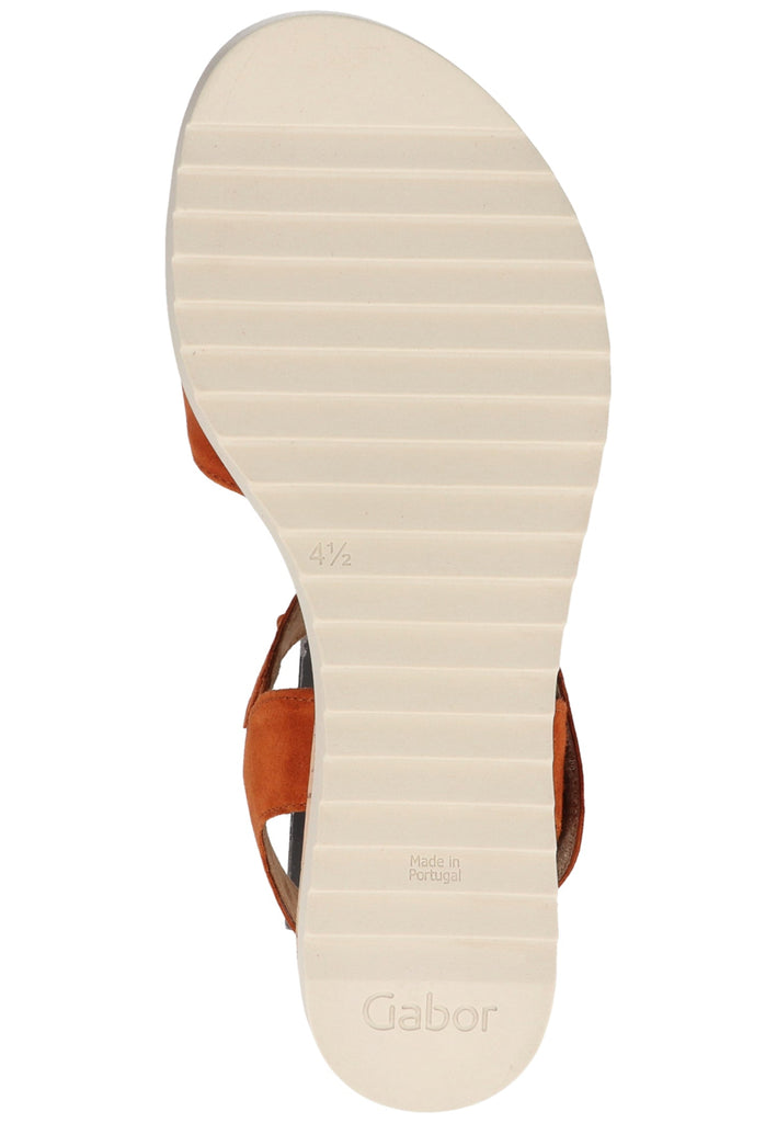 Gabor Sandalen Veloursleder Rost - surf4shoes