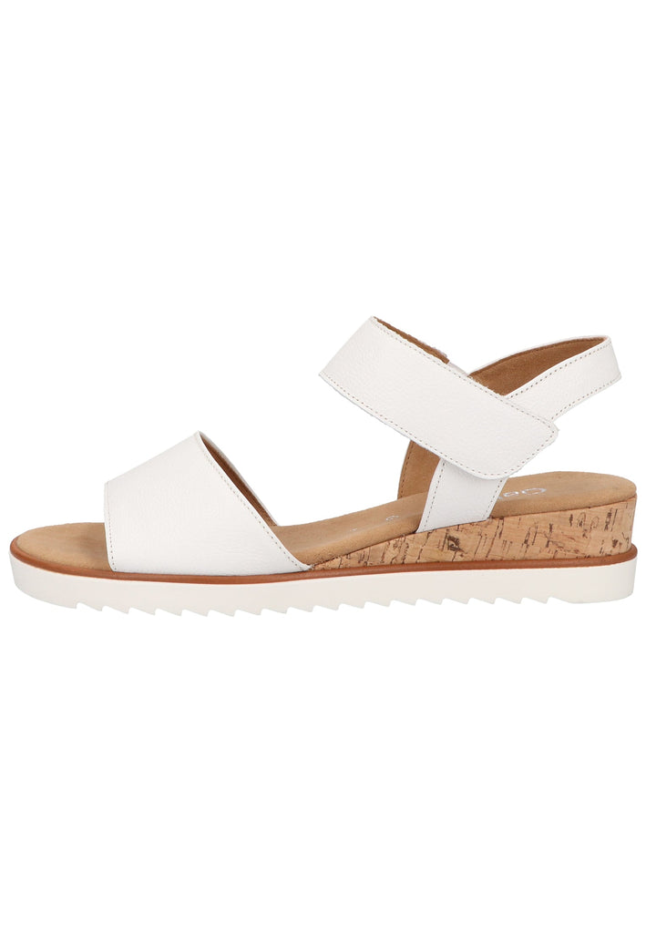 Gabor Sandalen Leder Weiß - surf4shoes