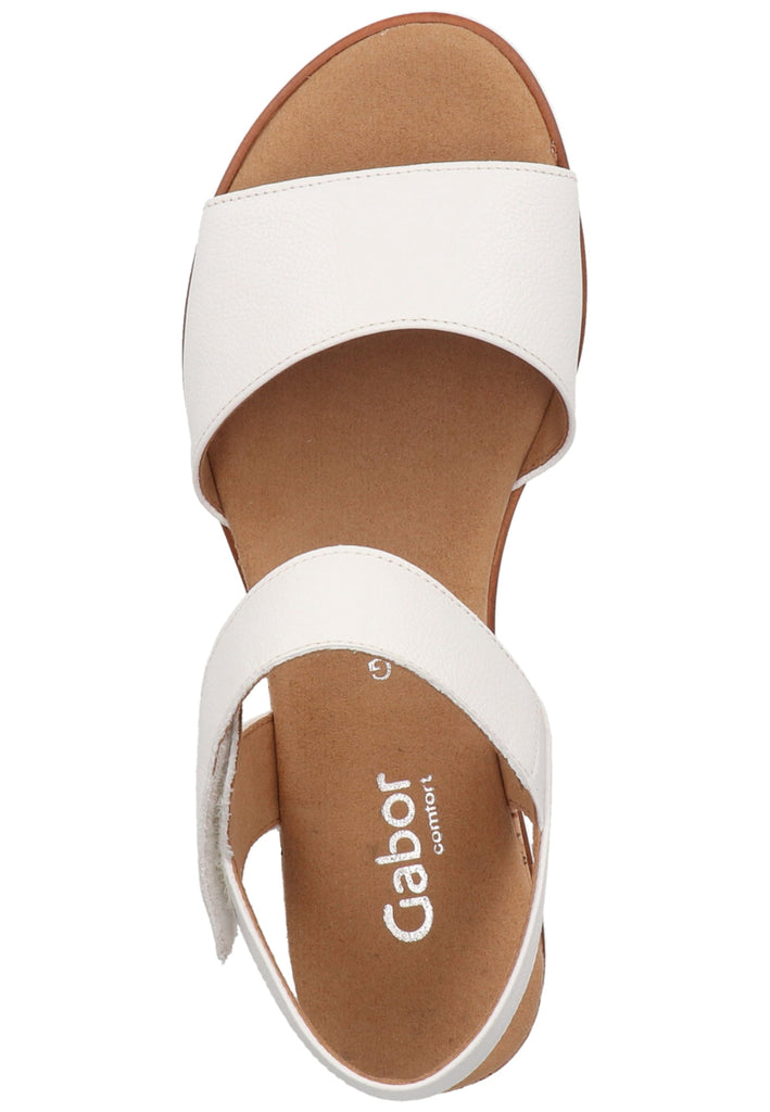 Gabor Sandalen Leder Weiß - surf4shoes