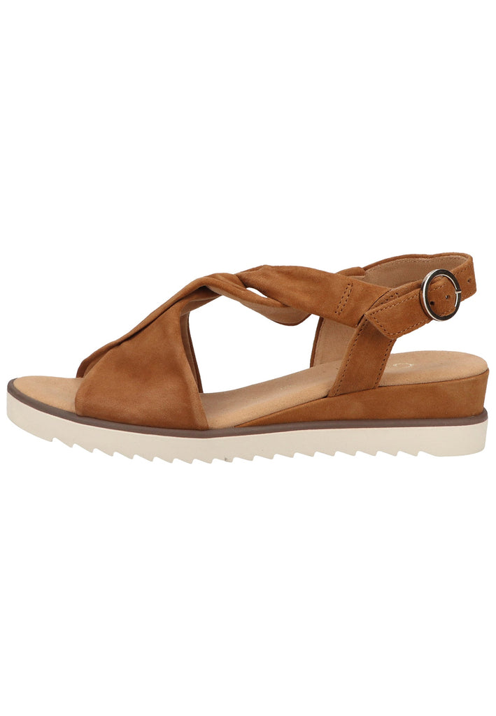 Gabor Sandalen Veloursleder Braun - surf4shoes