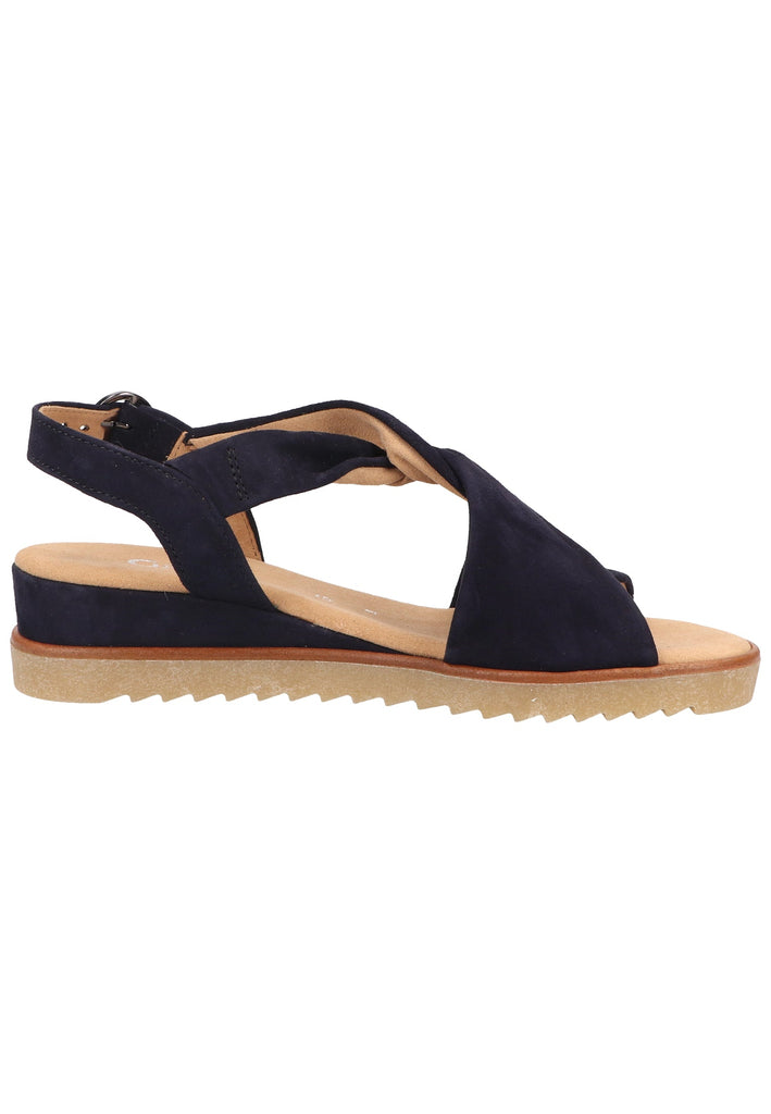 Gabor Sandalen Veloursleder Atlantik - surf4shoes