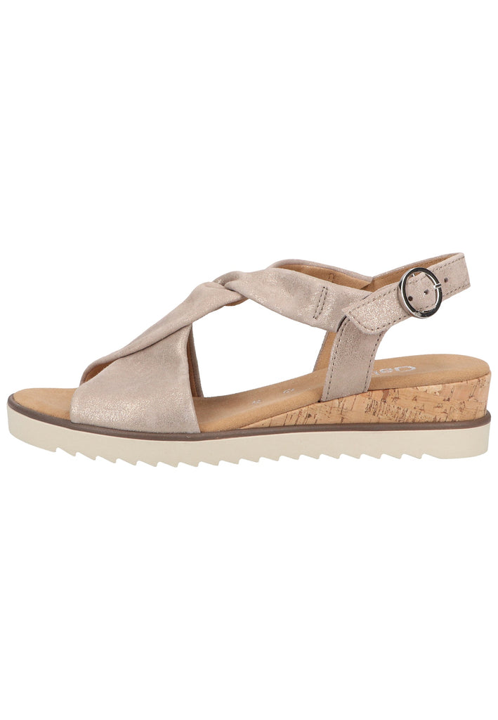 Gabor Sandalen Leder Beige - surf4shoes