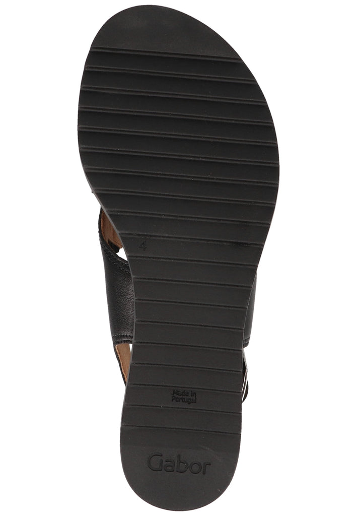 Gabor Sandalen Leder Schwarz - surf4shoes