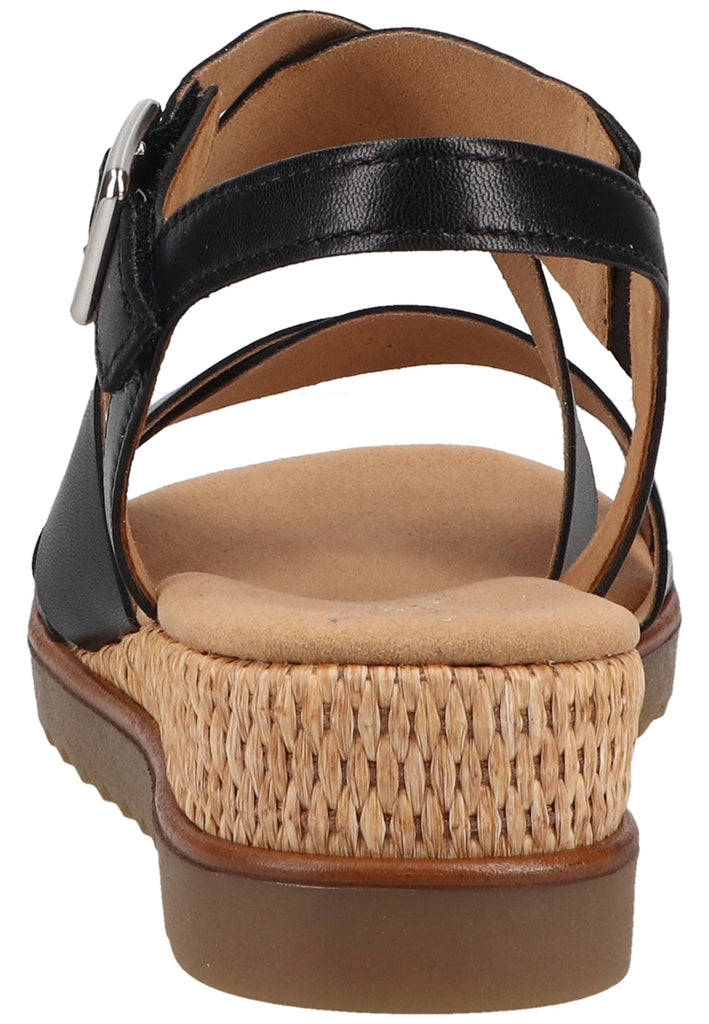 Gabor Sandalen Nappaleder Schwarz - surf4shoes