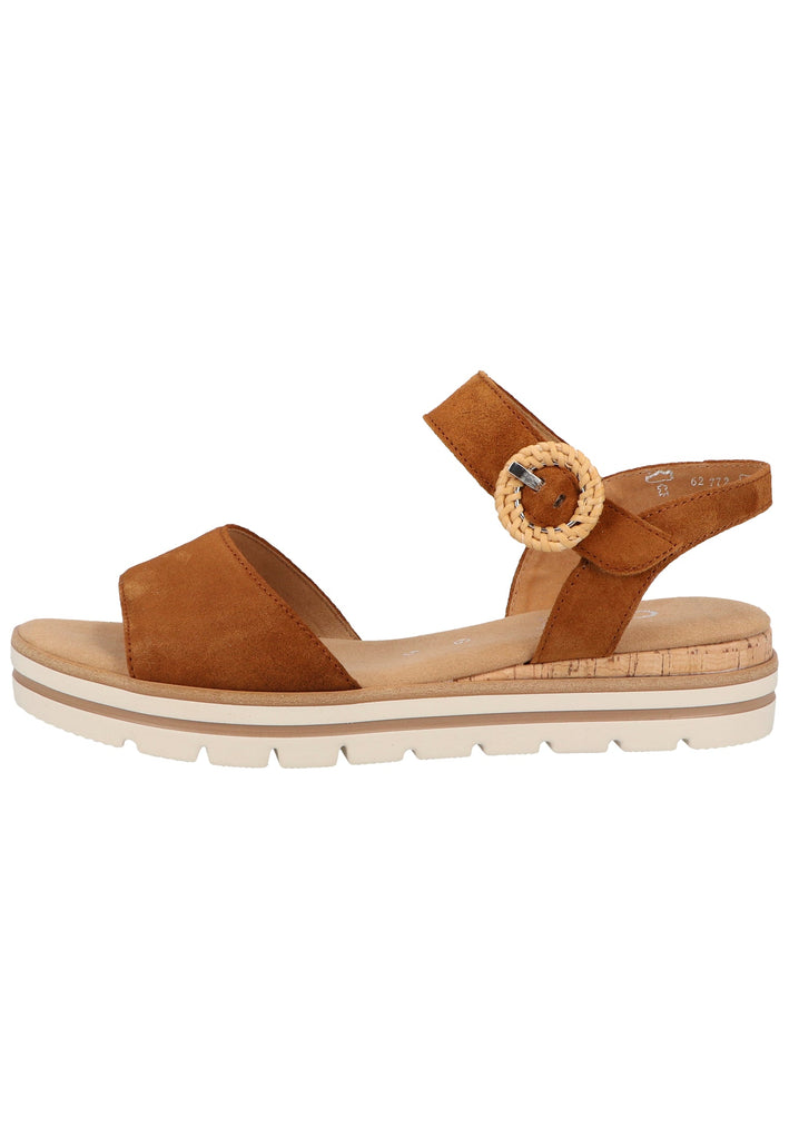 Gabor Sandalen Veloursleder Braun - surf4shoes
