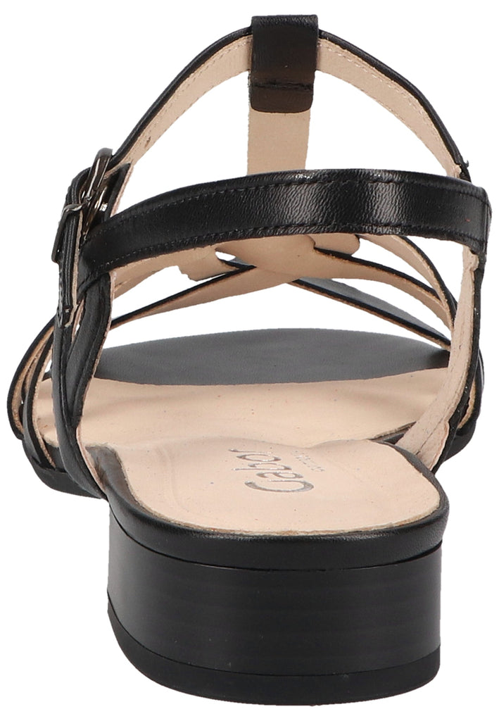 Gabor Sandalen Nappaleder Schwarz - surf4shoes