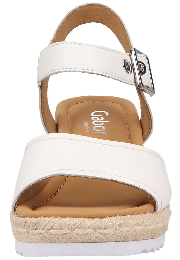 Gabor Sandalen Leder Weiß - surf4shoes