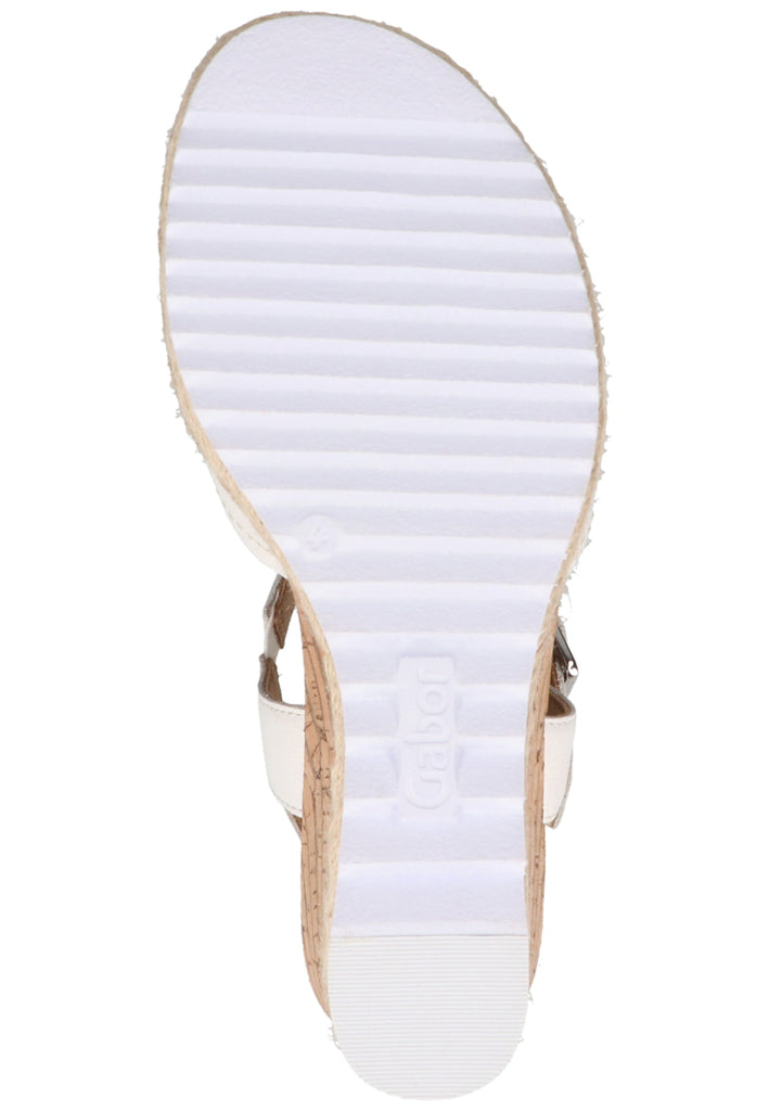 Gabor Sandalen Leder Weiß - surf4shoes