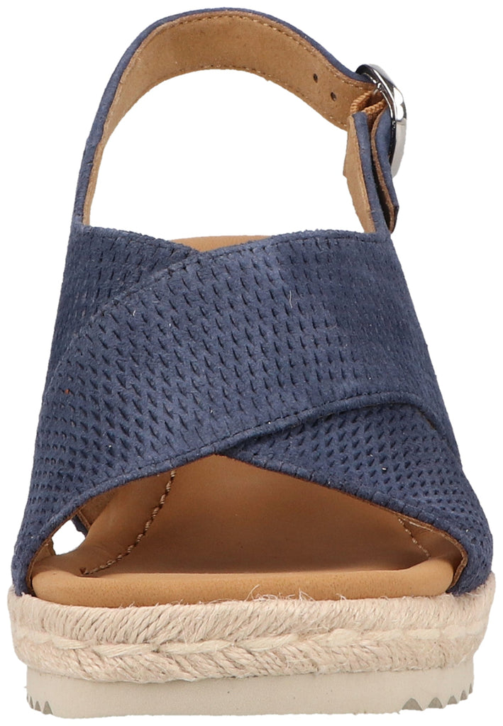 Gabor Sandalen Veloursleder Blau - surf4shoes