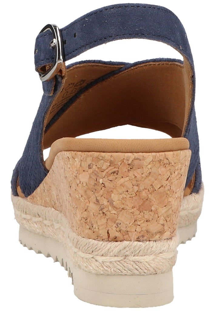 Gabor Sandalen Veloursleder Blau - surf4shoes