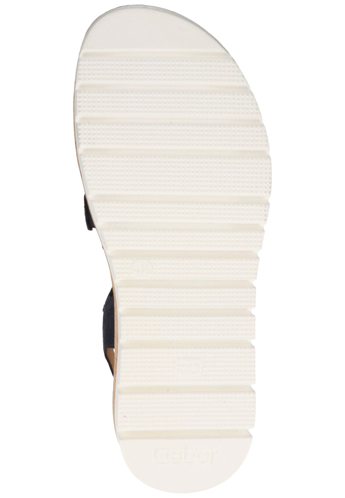 Gabor Sandalen Nubukleder Blau - surf4shoes