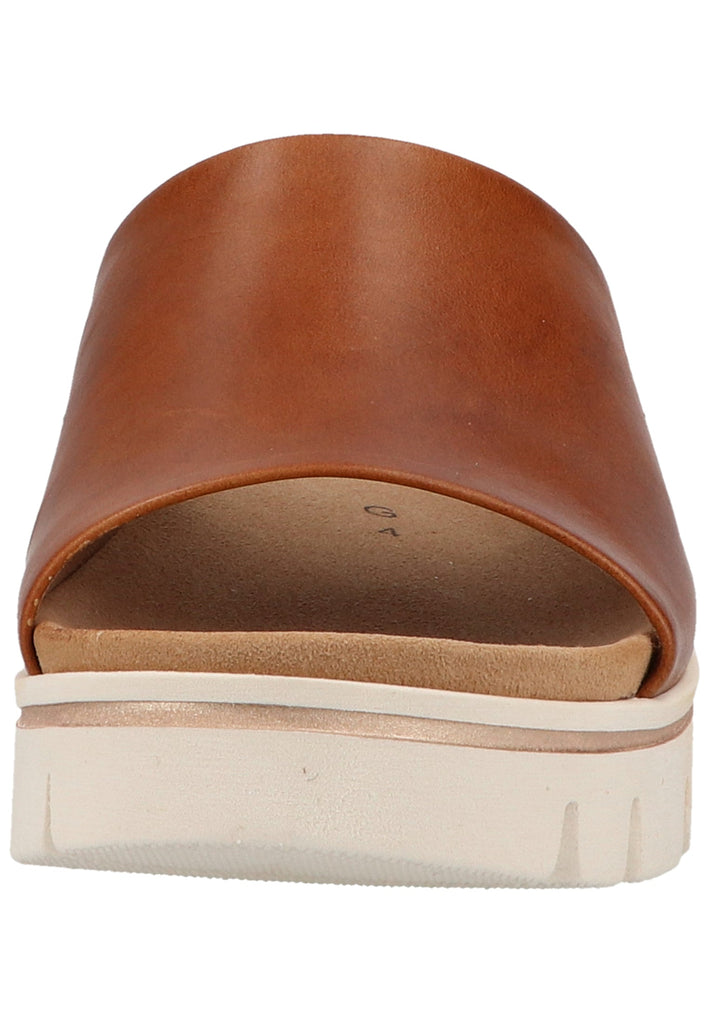 Gabor Pantoletten Leder Braun - surf4shoes