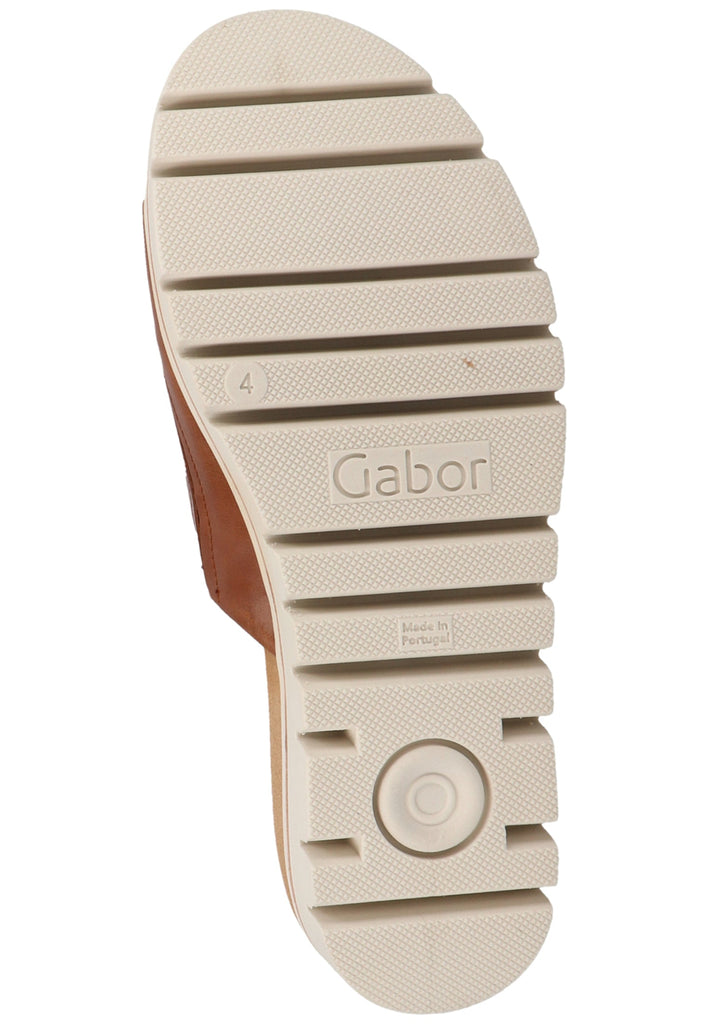 Gabor Pantoletten Leder Braun - surf4shoes