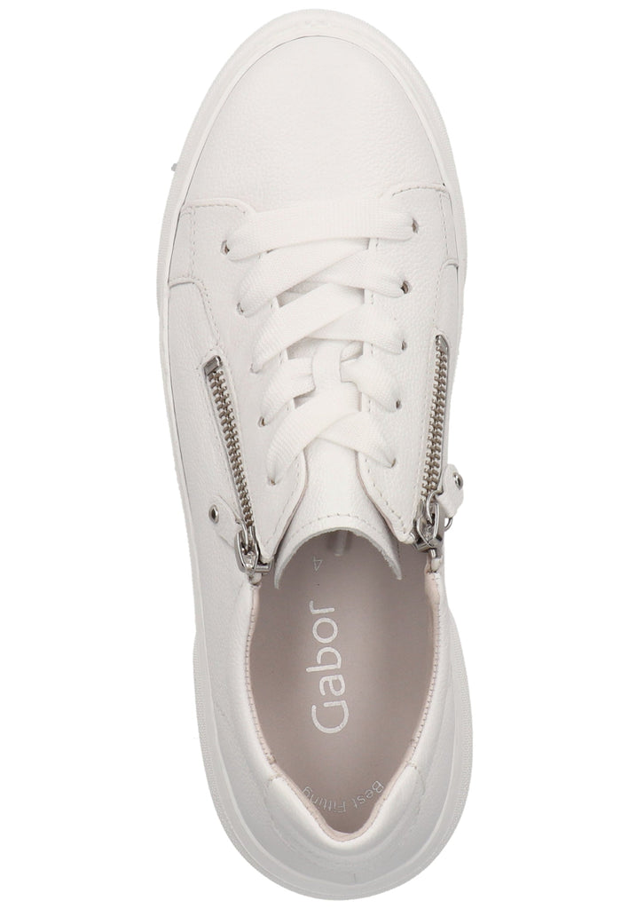 Gabor Sneaker Leder Weiß - surf4shoes