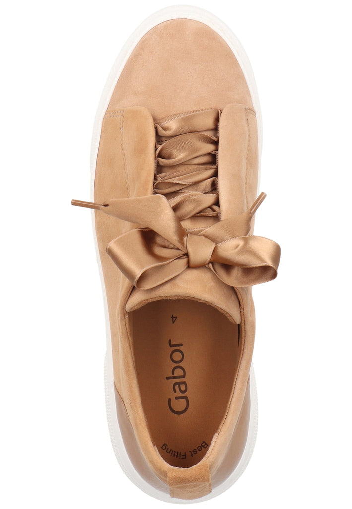 Gabor Sneaker Veloursleder Caramel - surf4shoes