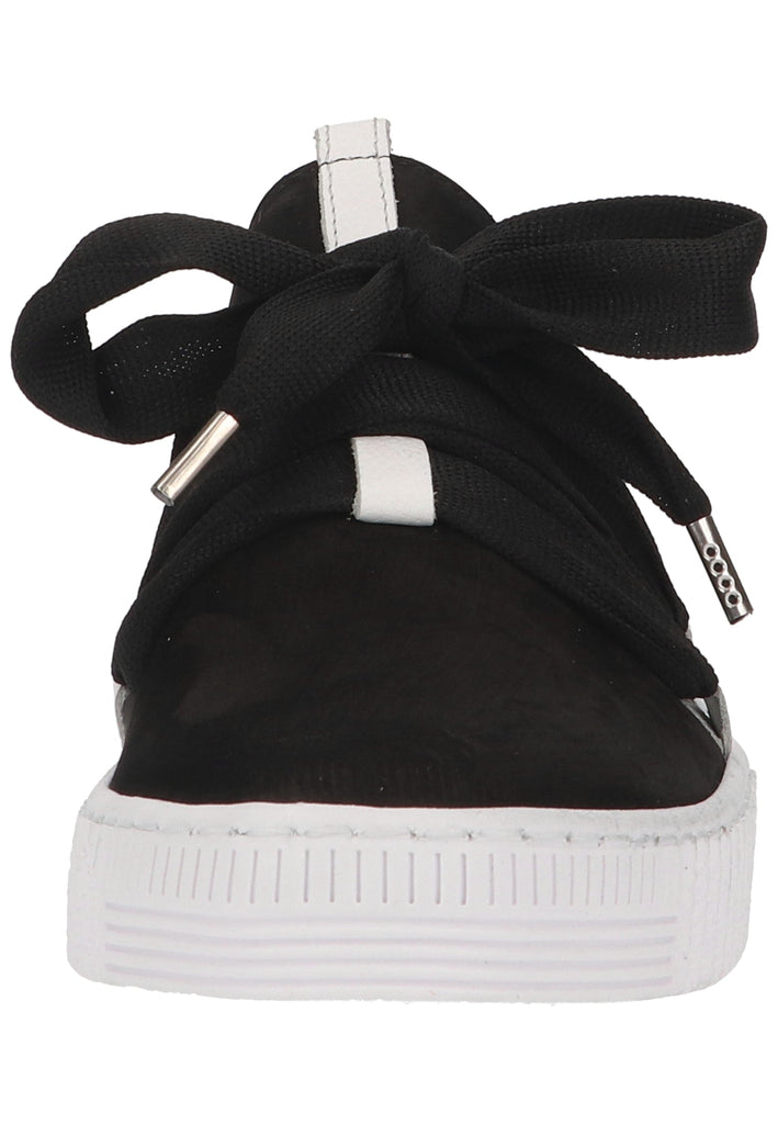 Gabor Sneaker Nubukleder Schwarz/Weiß - surf4shoes