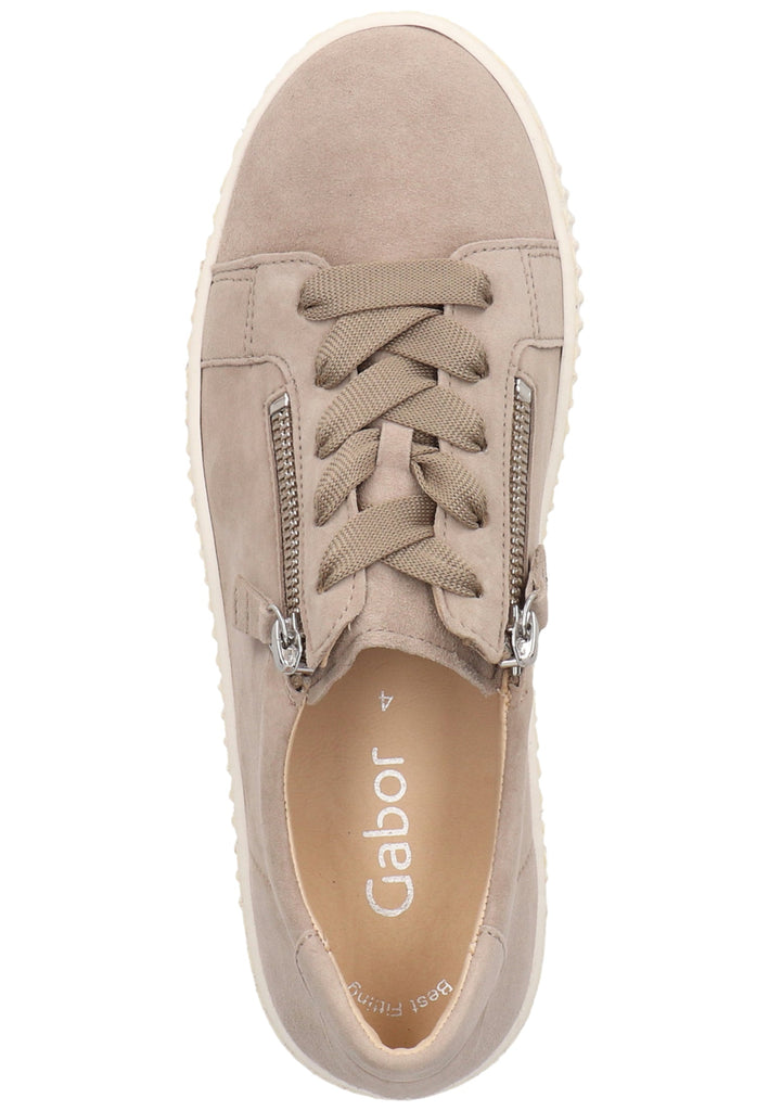 Gabor Sneaker Veloursleder Beige - surf4shoes