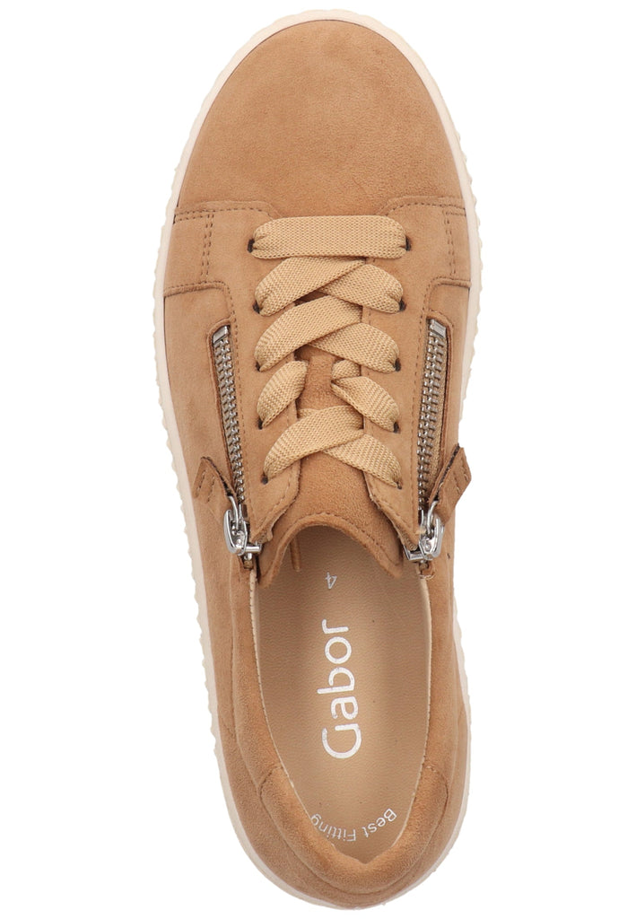 Gabor Sneaker Veloursleder Caramel - surf4shoes