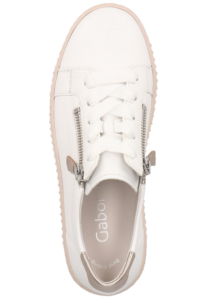 Gabor Sneaker Leder Weiß - surf4shoes