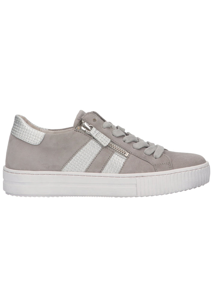 Gabor Sneaker Veloursleder Grau/Silber - surf4shoes