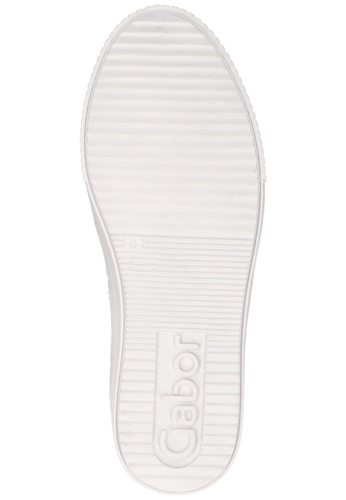 Gabor Sneaker Leder Weiß/Grau - surf4shoes