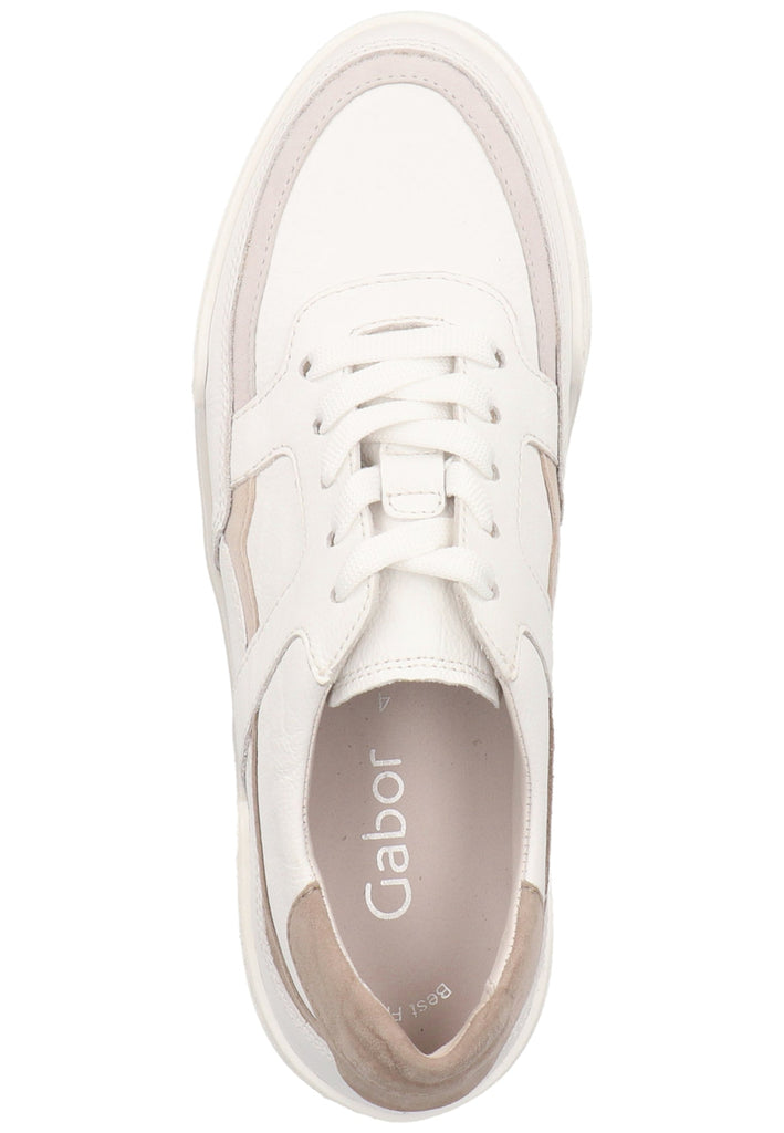 Gabor Sneaker Leder Weiß - surf4shoes