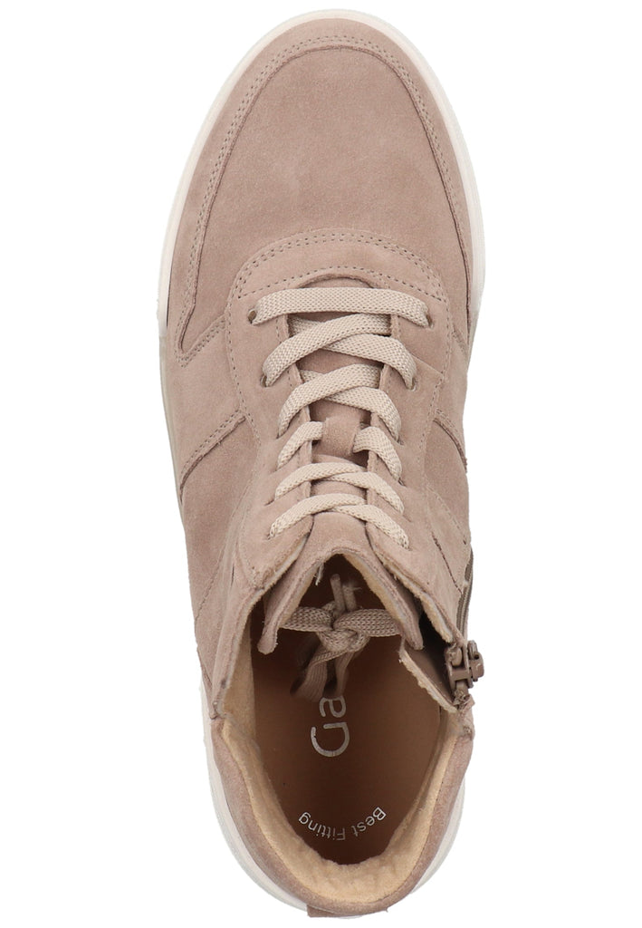 Gabor Stiefelette Veloursleder Beige - surf4shoes