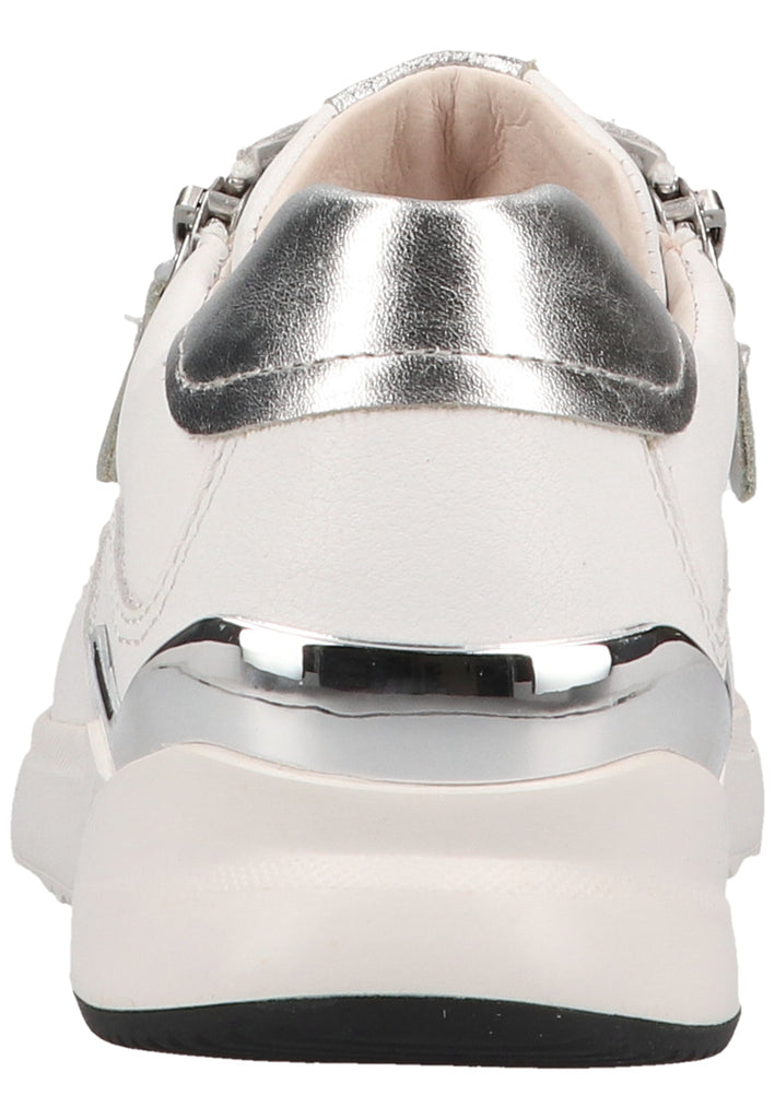 Gabor Sneaker Leder Weiß/Silber - surf4shoes