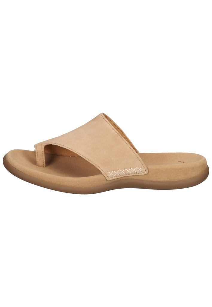 Gabor Zehensteg Veloursleder Caramel - surf4shoes