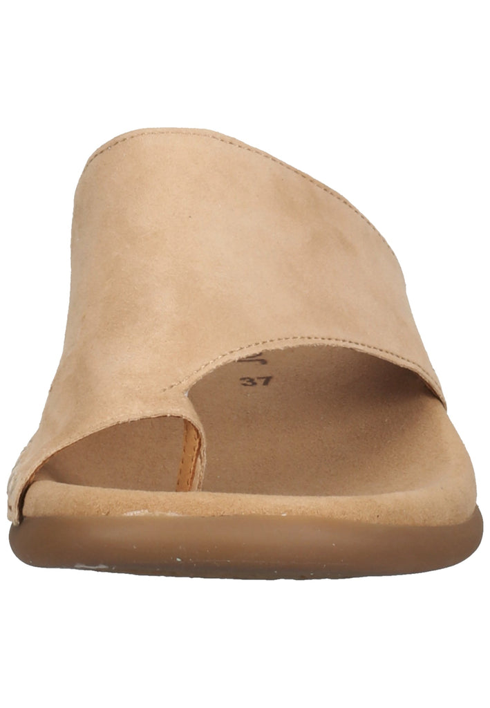 Gabor Zehensteg Veloursleder Caramel - surf4shoes