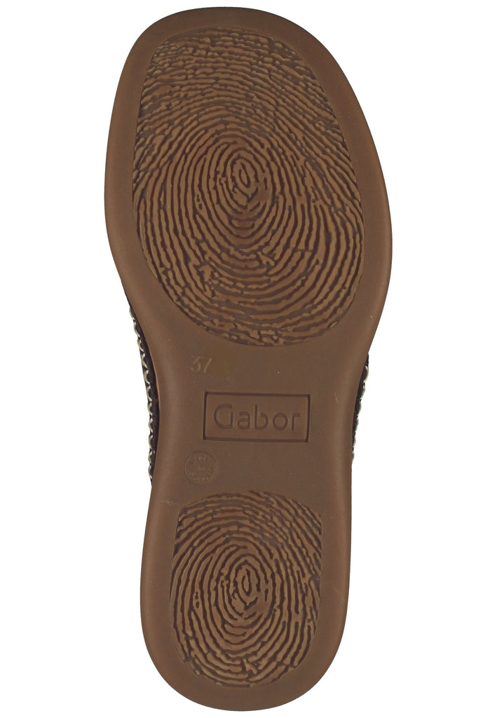 Gabor Zehensteg Nappaleder Mocca - surf4shoes