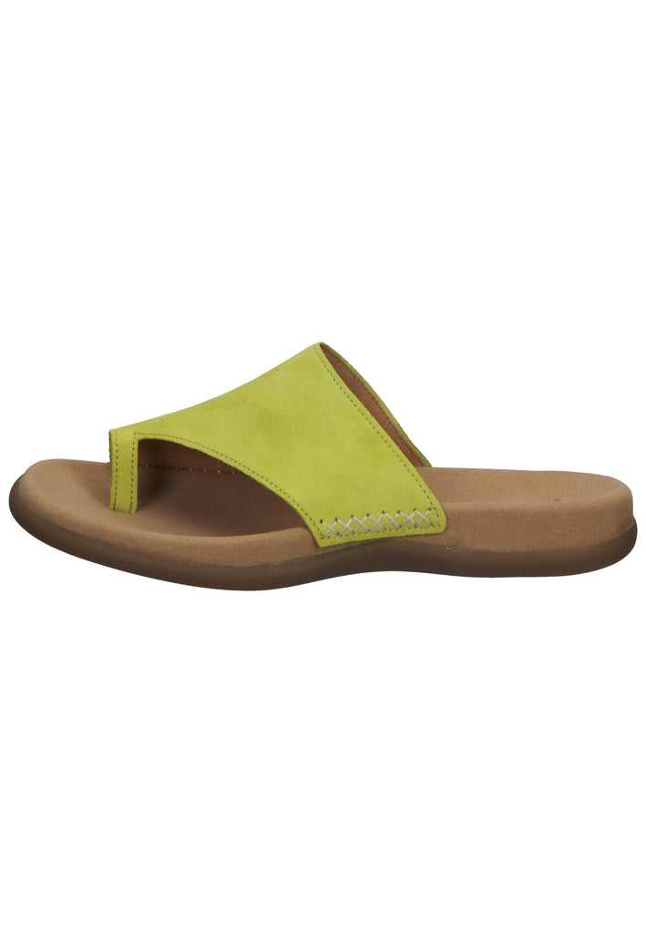 Gabor Zehensteg Veloursleder Lemon - surf4shoes