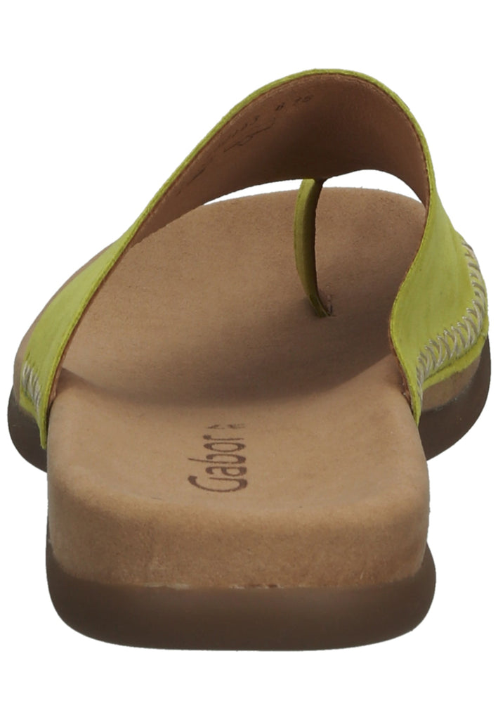 Gabor Zehensteg Veloursleder Lemon - surf4shoes