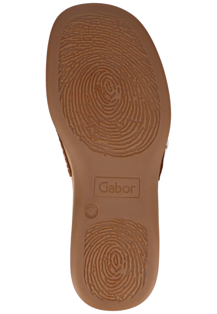 Gabor Pantoletten Nubukleder Brandy - surf4shoes
