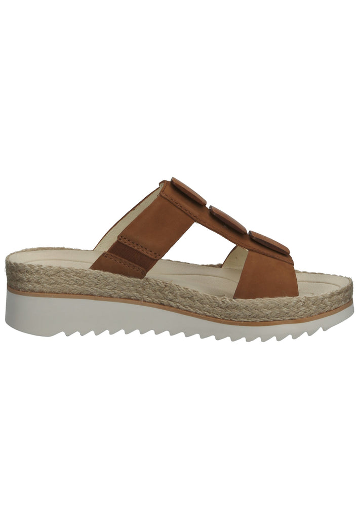 Gabor Pantoletten Nubukleder Brandy - surf4shoes