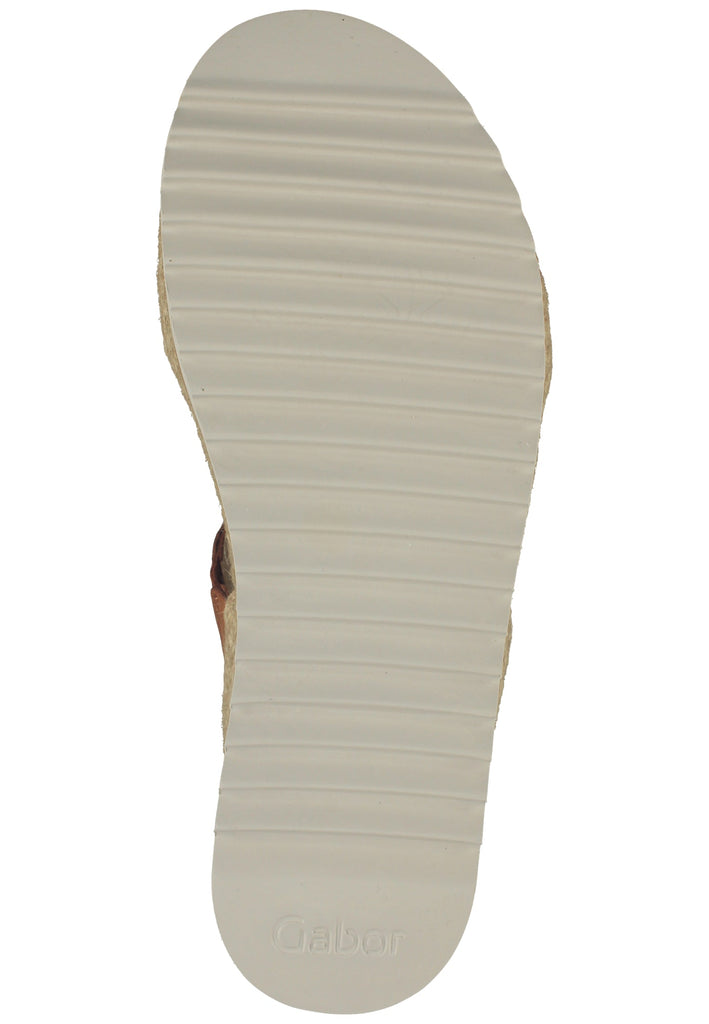 Gabor Pantoletten Nubukleder Brandy - surf4shoes