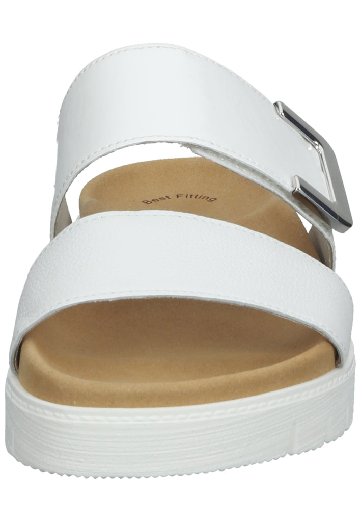 Gabor Pantoletten Leder Weiß - surf4shoes