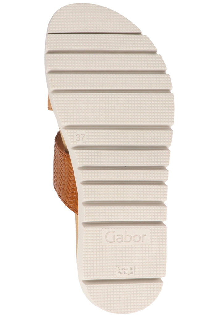 Gabor Pantoletten Leder Cuoio - surf4shoes