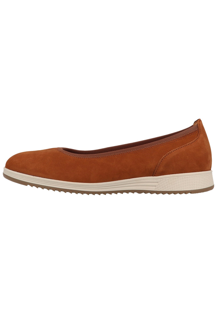 Gabor Ballerinas Nubukleder Brandy - surf4shoes
