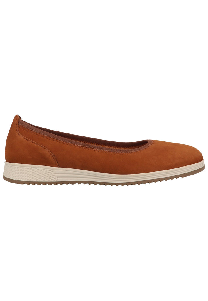 Gabor Ballerinas Nubukleder Brandy - surf4shoes