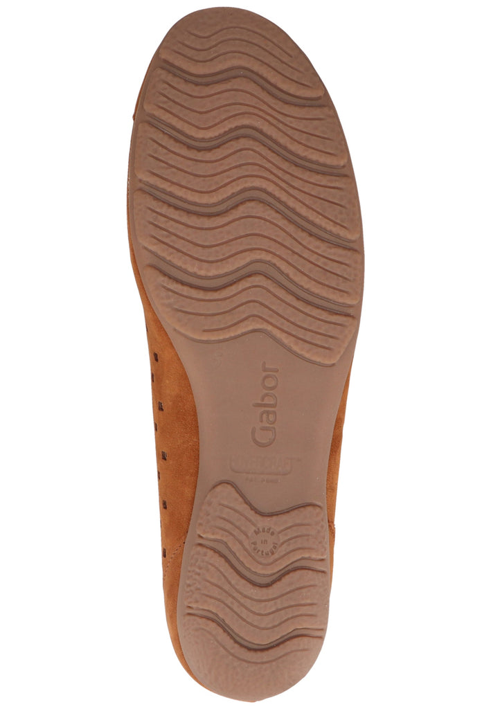 Gabor Ballerinas Nubukleder Brandy - surf4shoes