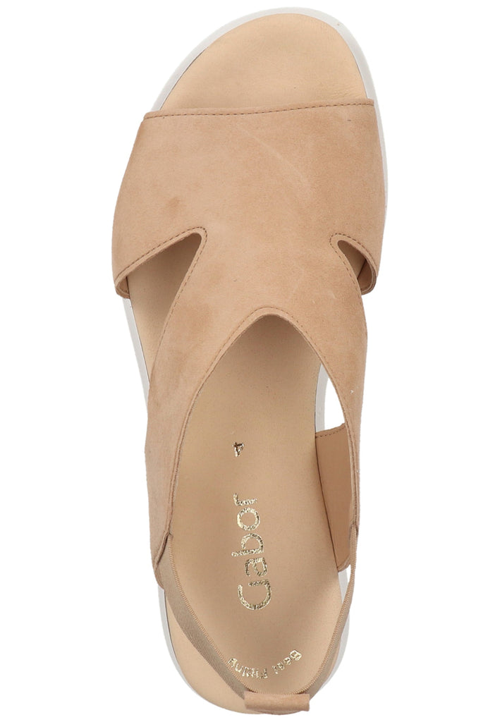 Gabor Sandalen Veloursleder/Textil Caramel - surf4shoes