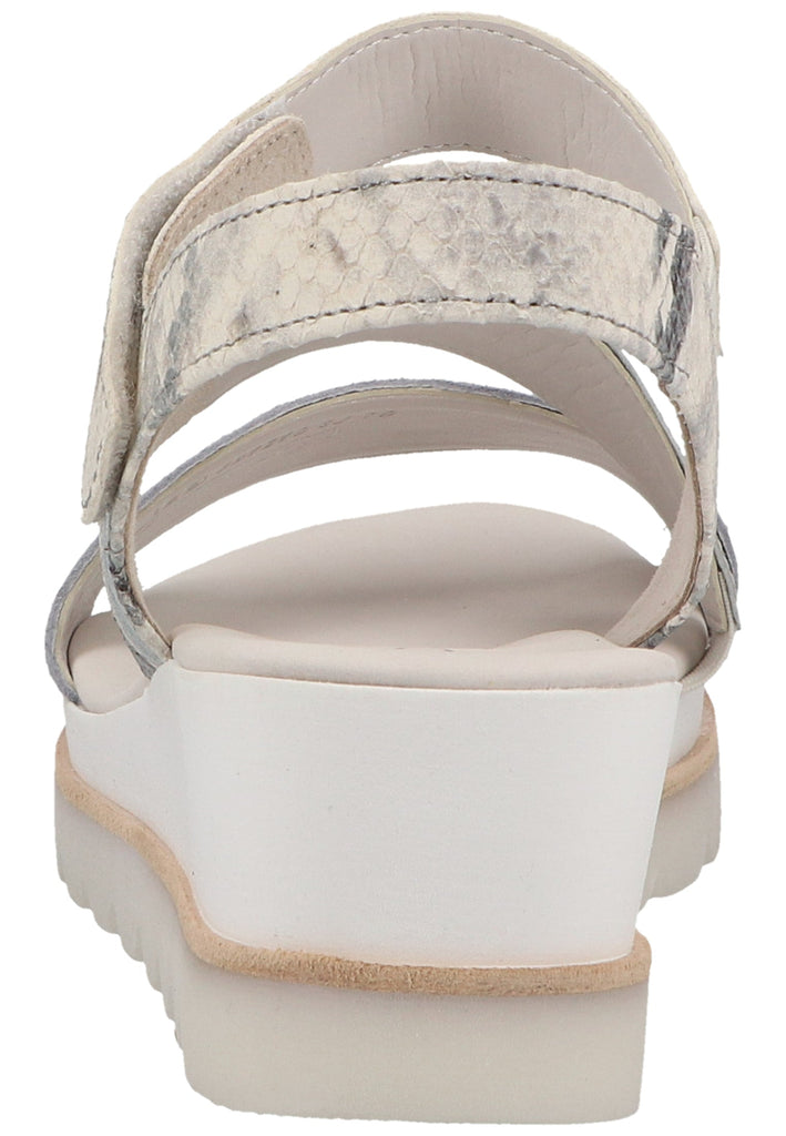 Gabor Sandalen Leder Blau/Silber - surf4shoes