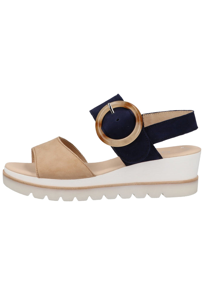 Gabor Sandalen Veloursleder Caramel - surf4shoes