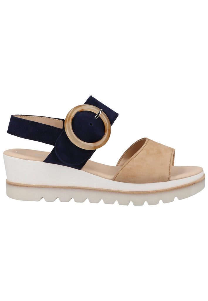 Gabor Sandalen Veloursleder Caramel - surf4shoes