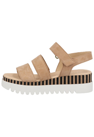 Gabor Sandalen Veloursleder Caramel - surf4shoes