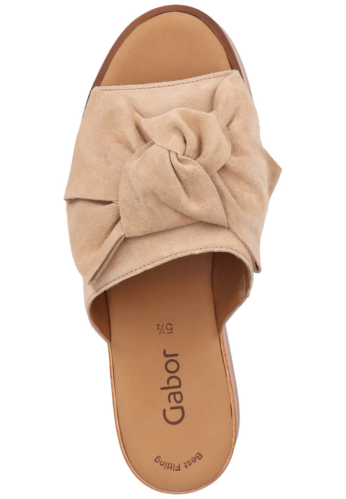 Gabor Pantoletten Veloursleder Shell - surf4shoes